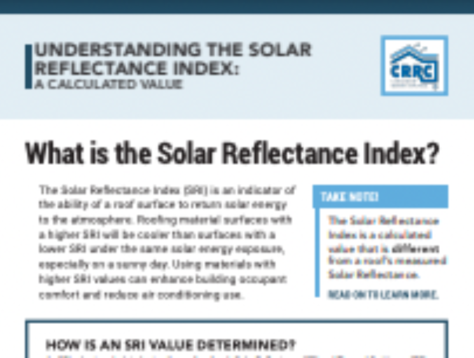 Understanding the Solar Reflectance Index: A Calculated Value