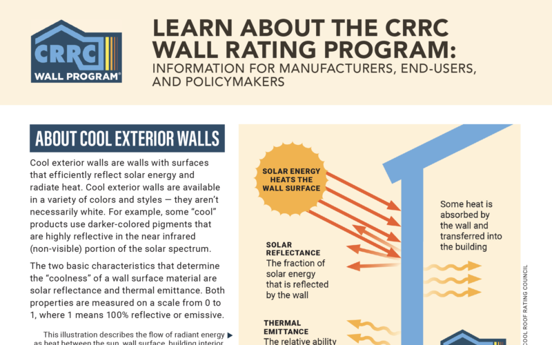Wall Rating Program Factsheet Thumbnail